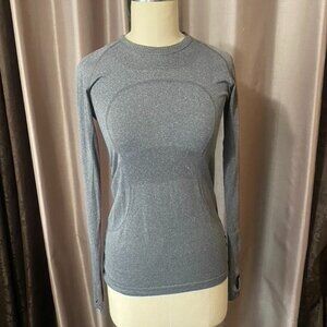 Lululemon Long Sleeve Grey Top Size 8